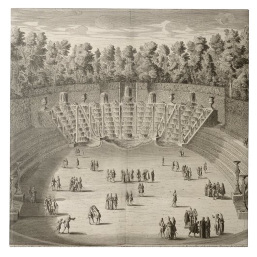 Waldung Salle du Bal, Versailles, von 'Les P Fliese (Vorderseite)