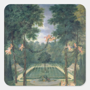 Waldungen von Versailles Quadratischer Aufkleber