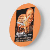 Waldungs-Stärkungsmittel macht Kinder und Große Wanduhr (Winkel)