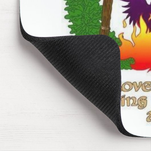 Waldungslogo mit Text Mousepad (Ecke)