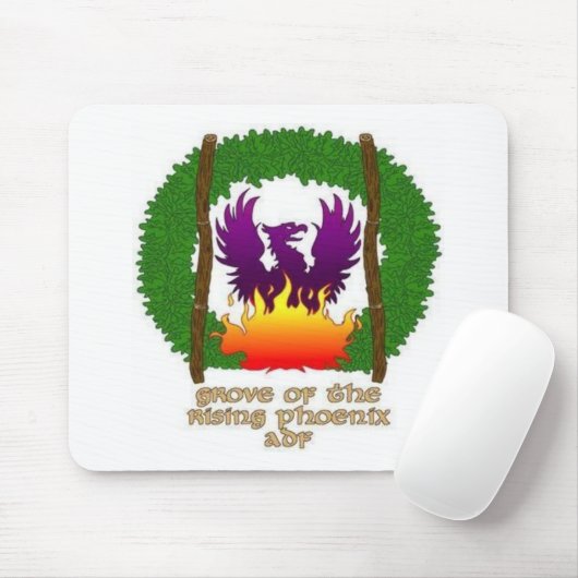 Waldungslogo mit Text Mousepad (Mit Mouse)