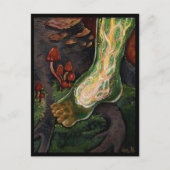 Waldverbindung~Wurzeln Feiertagspostkarte (Vorderseite)