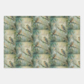 Waldvögel der Fegefäre Land Frühlingswald Nr. 2 Geschenkpapier Set (Vorderseite 3)