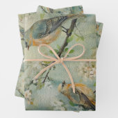 Waldvögel der Fegefäre Land Frühlingswald Nr. 2 Geschenkpapier Set (Beispiel)