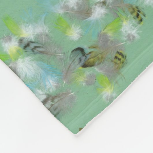 Waldvögel Fleece Blanket (Ecke)