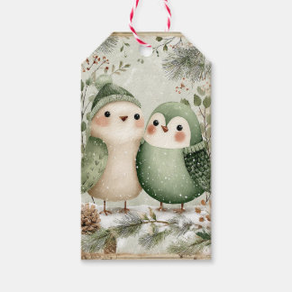 Waldvögel im Winter Geschenkanhänger