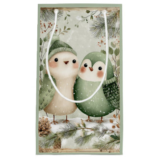 Waldvögel im Winter Kleine Geschenktüte