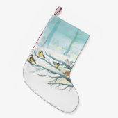 Waldvögel im Winter Kleiner Weihnachtsstrumpf (Vorderansicht (hängend))