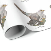 Waldvögel in Aquarellen Geschenkpapier (Rolleneckpunkt)