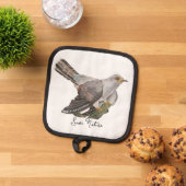 Waldvögel in Aquarellen Topflappen (Oben Unten)