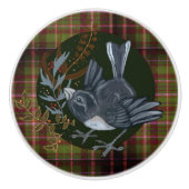 Waldvögel & Junco Bird Keramikknauf (Vorderseite)