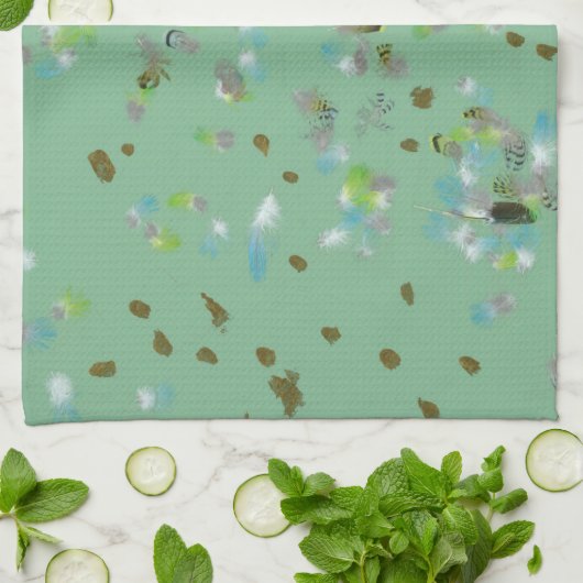 Waldvögel Küchentücher (Gefaltet)