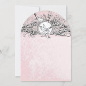 Waldvögel Musical Wood Rose Vintage Hochzeit Einladung (Rückseite)