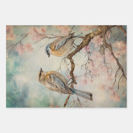 Waldvögel Nr. 3 Geschenkpapier Set (Vorderseite)