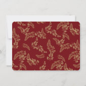 Waldvögel und Foliage Flat Card Vielen Dank Dankeskarte (Rückseite)