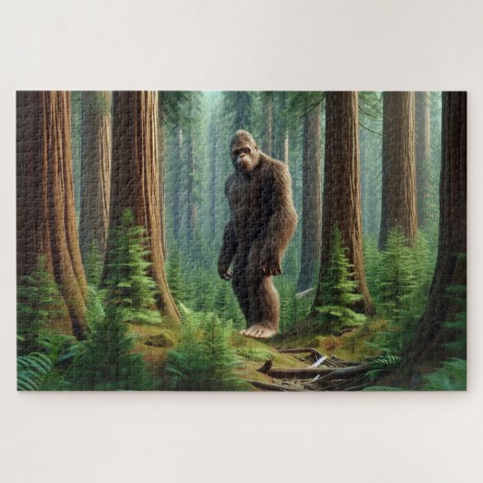 Waldwächter, Bigfoot, Wildlife Puzzle (Horizontal)