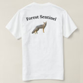 Waldwächter Graufuchs Grafik T-Shirt (Design Rückseite)
