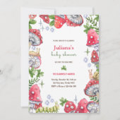 Waldwald Aquarelltuch-Kinderdusche Einladung (Vorderseite)