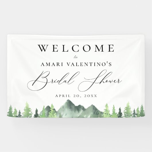 Waldwald Brautparty Banner (Horizontal)