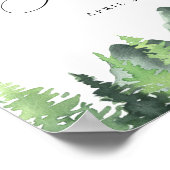 Waldwald Brautparty Willkommen Poster (Ecke)