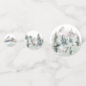 Waldwald Dei Winter Party Konfetti (Rückseiten)