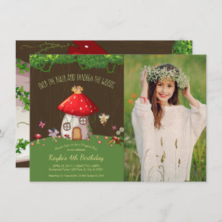 Waldwald, Fee, Foto-Einladungen Einladung