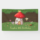 Waldwald, feenhafter Geburtstag Banner (Horizontal)