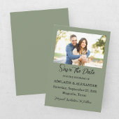 Waldwald Foto Hochzeit Grün Save The Date