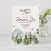 Waldwald Geburtstagsparty einladen Einladung (Stehend Vorderseite)