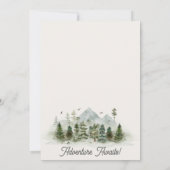 Waldwald Geburtstagsparty einladen Einladung (Rückseite)