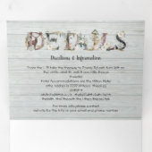 Waldwald Hochzeit Tri-Fold Invita Dreifach Gefaltete Einladung (Innen Erste Seite)