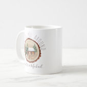 Waldwald Liebe Hirschholz mit Namen Kaffeetasse (Vorderseite Links)