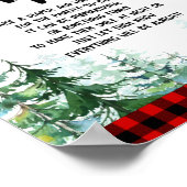 Waldwald Lumberjack Späte Nachttaucher Zeichen Poster (Ecke)