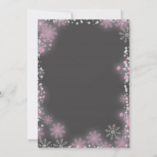 Waldwald Mädchen-Dusche Einladung (Rückseite)