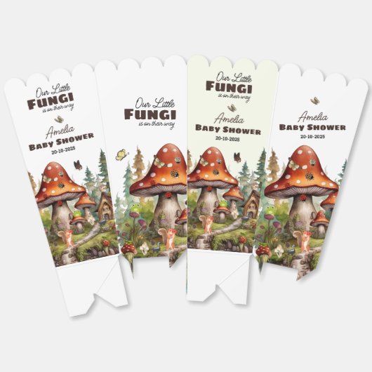 Waldwald mit Whimsikel Pilzdusche Geschenkschachtel (Ungeklappt)