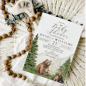 Waldwald Mountai Bear Baby Dusche Einladung