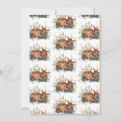 Waldwald Oh Deer Baby Dusche Einladung (Rückseite)