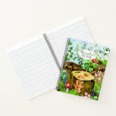 Waldwald-Pilze-Pflanze Moss Notizblock (Innenseite)