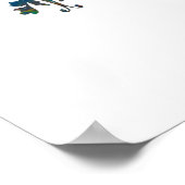 " Waldwald Rustikales Wald Künstlerisch Poster (Ecke)