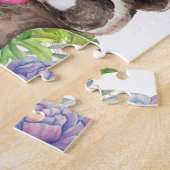 Waldwald Süße Blumen Waschbär Kinder Name Puzzle (Seite)