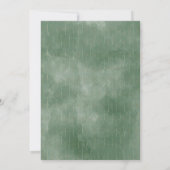 Waldwald Wild One Girl 1. Geburtstag Party Einladung (Rückseite)