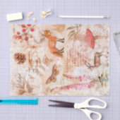 Waldwald Wildlife Fox Deoupage Seidenpapier (Handwerk)