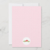 WaldwaldBabyparty-Einladungsrosa Einladung (Rückseite)