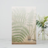 Waldwaldblätter, französischer botanischer Printfa Briefpapier (Stehend Vorderseite)