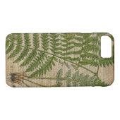 Waldwaldblätter, französischer botanischer Printfa Case-Mate iPhone Hülle (Rückseite (Horizontal))