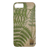 Waldwaldblätter, französischer botanischer Printfa Case-Mate iPhone Hülle (Rückseite)