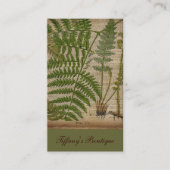 Waldwaldblätter, französischer botanischer Printfa Visitenkarte (Vorderseite)