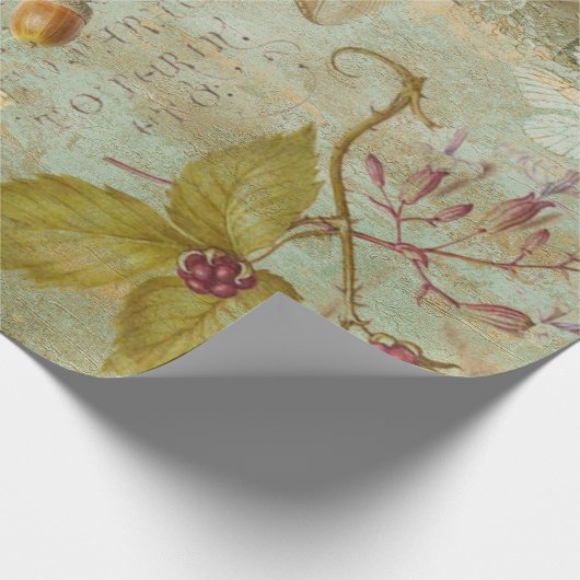 Waldwälder Wildtierquichhörnchen, Owl, Decoupage Geschenkpapier (Ecke)