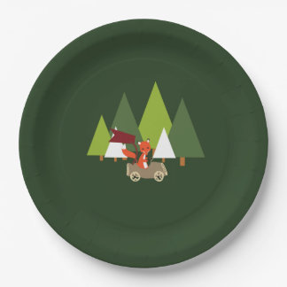 Waldwaldfuchs-Party-Babyduschen-Teller Pappteller