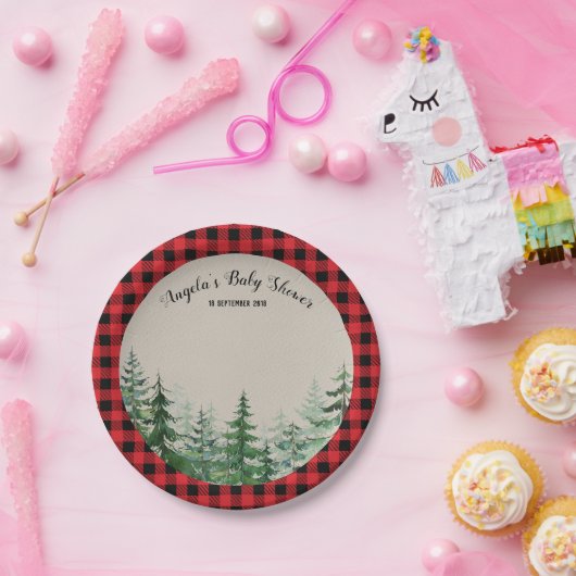 Waldwaldholzfäller-Party-Papier-Teller Pappteller (Party)